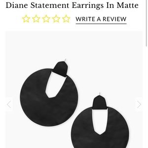 Diane Statement Earrings in Matte. With